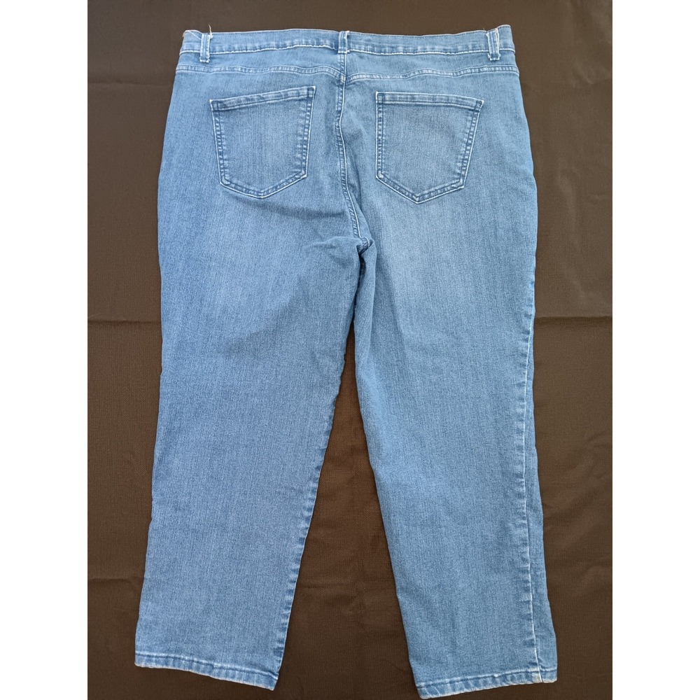 Gloria Vanderbilt Amanda Classic Tapered Jeans Womens 20W Short Medium Wash Blue - Picture 15 of 15